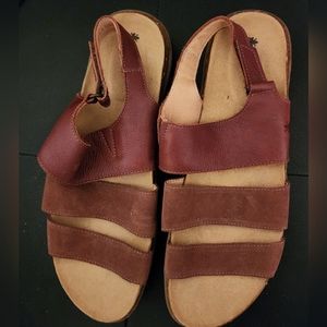 El Naturalista Womens Size 42 Torcal Sandal Shoes Brown Leather Casual